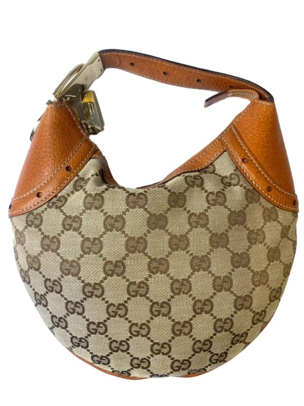 GUCCI VINTAGE MINI GG MONOGRAM CANVAS BAG