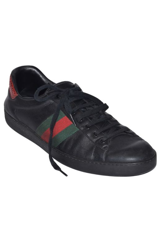 Gucci Web Lace Up Sneakers