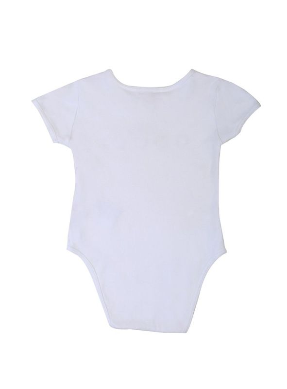 GUCCI WHITE CLASSIC GUCCI ONESIE WITH BIB
