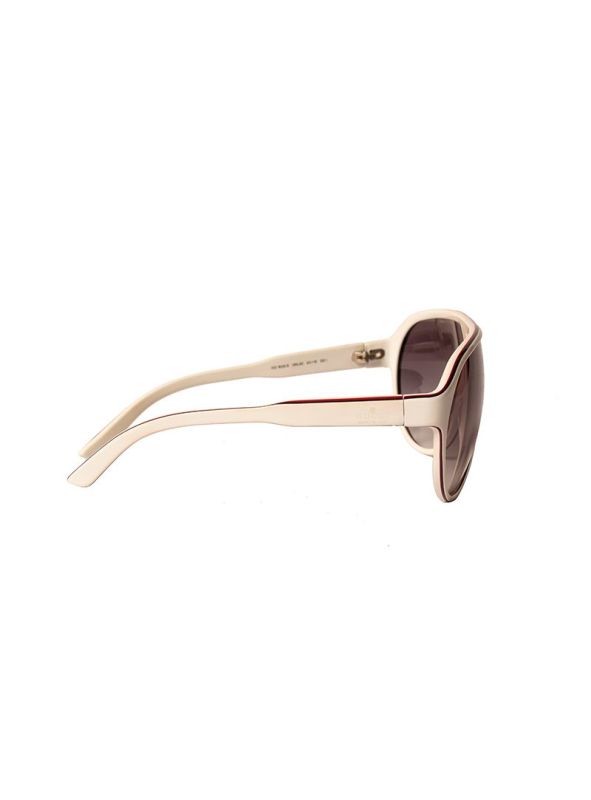 GUCCI WHITE HAVANA AVIATOR SUNGLASSES