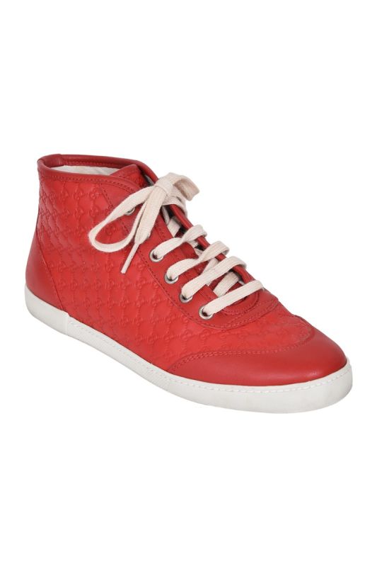 Gucci Women’s Monogram Red Sneakers