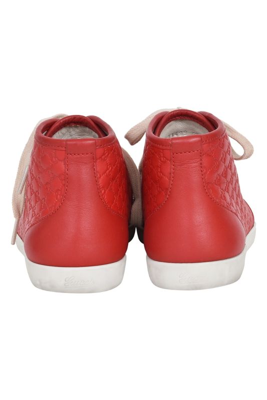 Gucci Women’s Monogram Red Sneakers