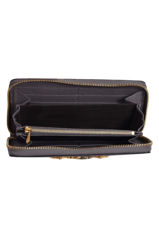 Gucci Zumi Round Long Grey Wallet