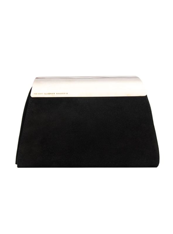 GUISEPPE ZANOTTI SUEDE TRAPEZOID CLUTCH