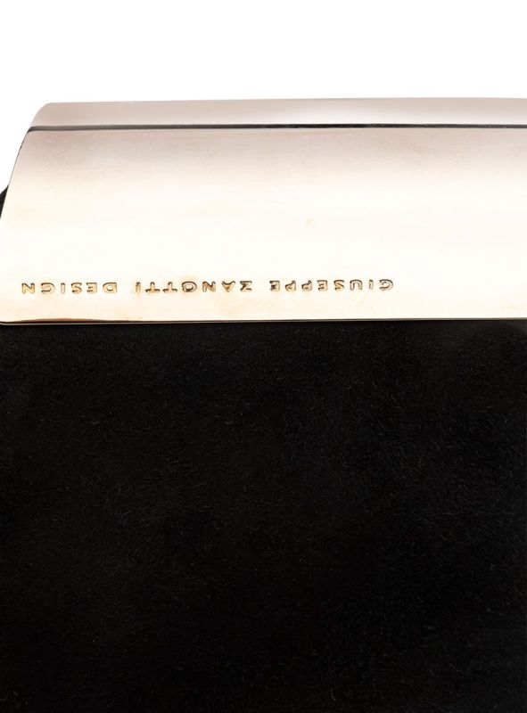 GUISEPPE ZANOTTI SUEDE TRAPEZOID CLUTCH
