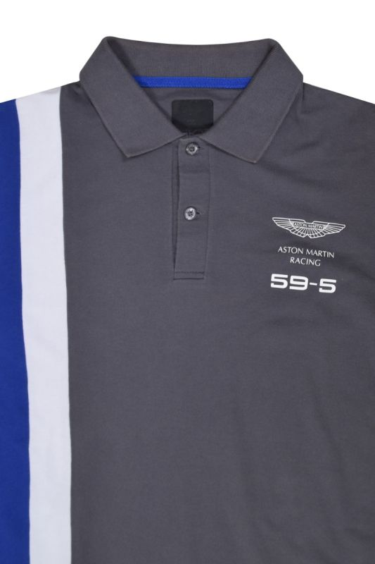 Hackett Aston Martin Racing Blue Polo T-shirt
