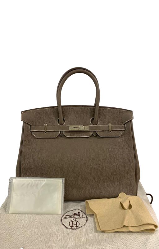 Hermes Birkin 35 Togo Leather Handbag