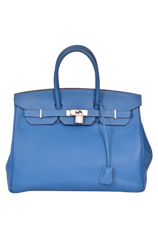 Hermes Birkin Blue Jean 35 Bag