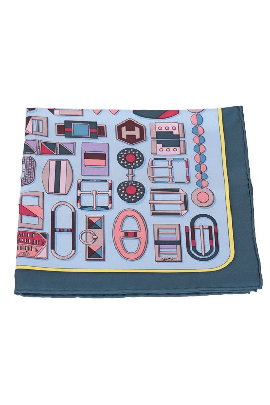 Hermes Bouclerie Moderne Silk Scarf