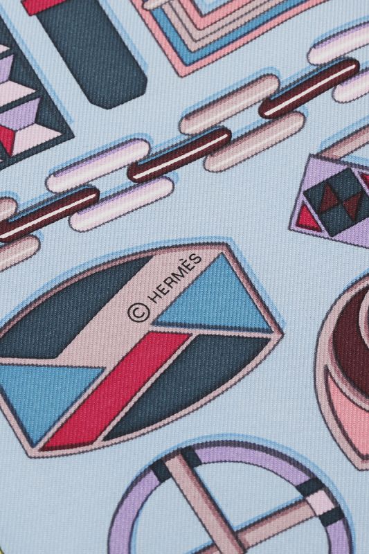 Hermes Bouclerie Moderne Silk Scarf