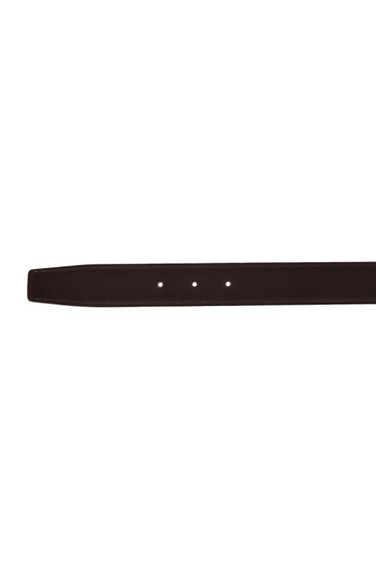 Hermes H Reversible Silver Buckle Belt