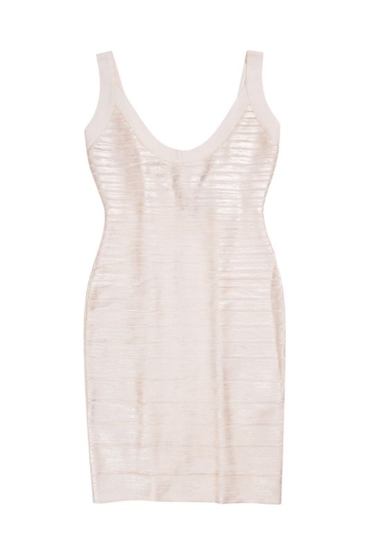 Herve Ledger White Bandage Dress