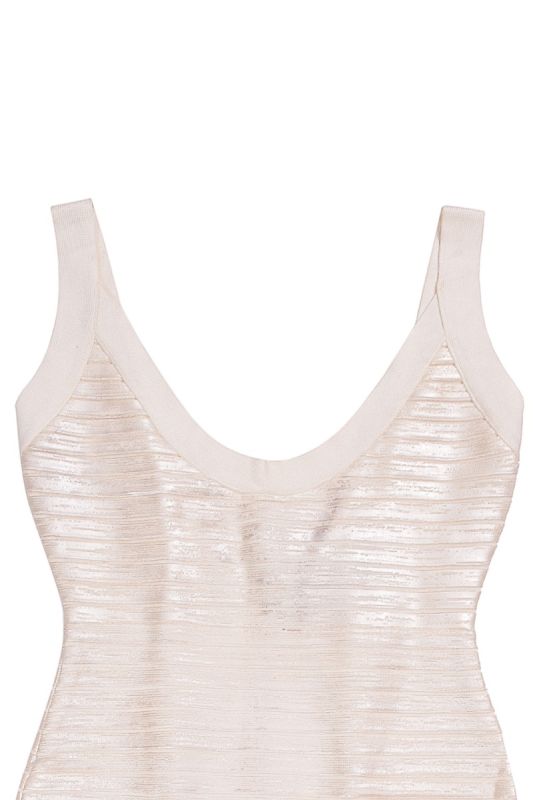 Herve Ledger White Bandage Dress