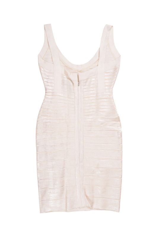 Herve Ledger White Bandage Dress