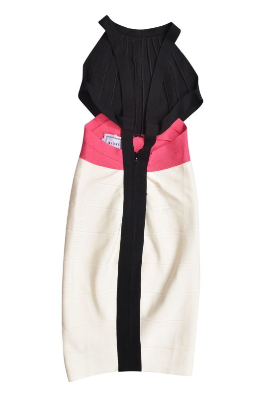 Herve Leger Andie White Dress