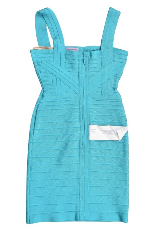 Herve Leger Blue Knit Bandage Dress RT154-10