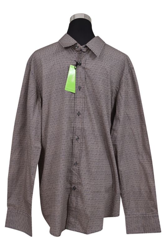 Hugo Boss Black Zig-Zag Patterned Shirt