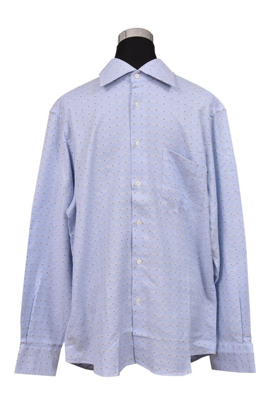 Hugo Boss Blue Dotted Shirt