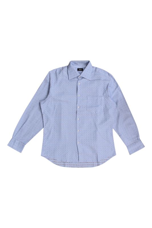 Hugo Boss Blue Dotted Shirt