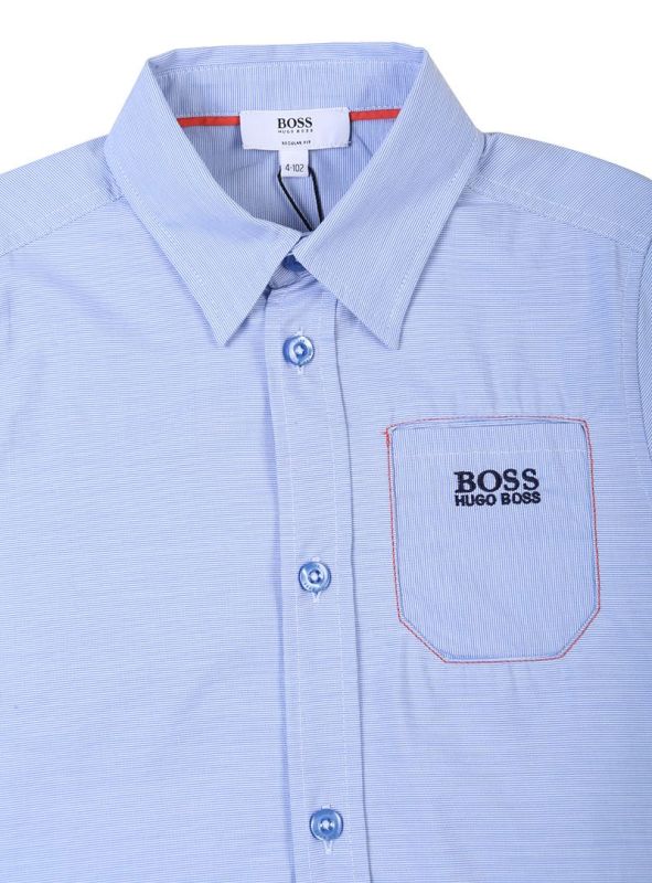 HUGO BOSS BLUE STRIPE OXFORD SHIRT