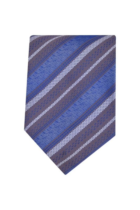 Hugo Boss Blue/Grey Striped Tie