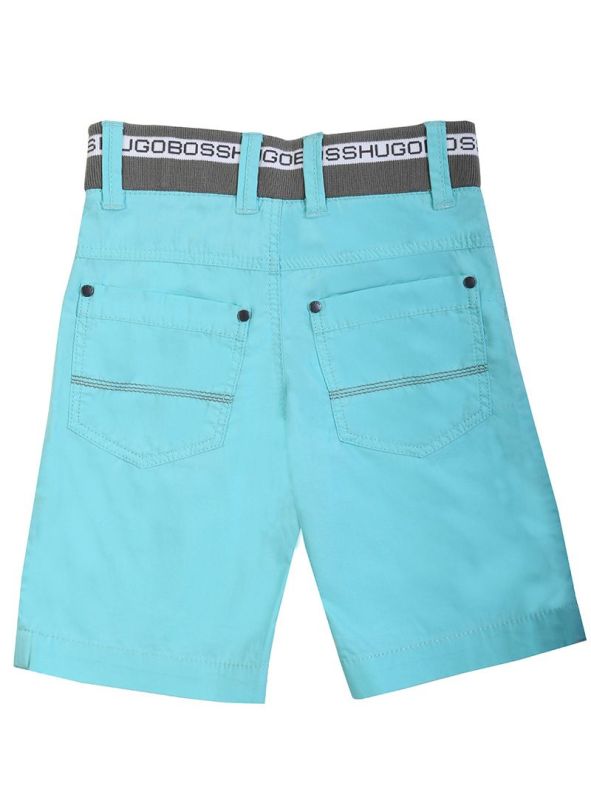 HUGO BOSS GREEN BERMUDA SHORTS