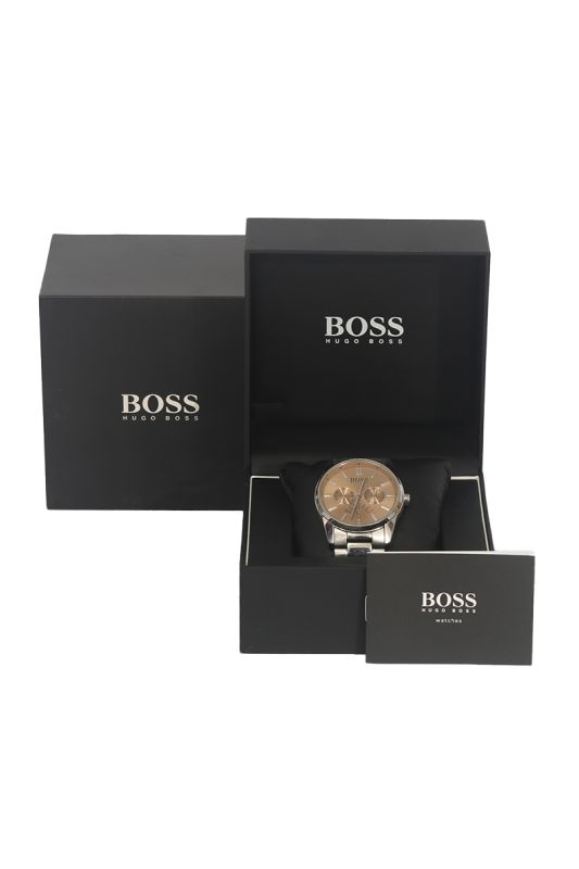 Hugo Boss Silver Tone Heritage Multi Function 42 MM Watch