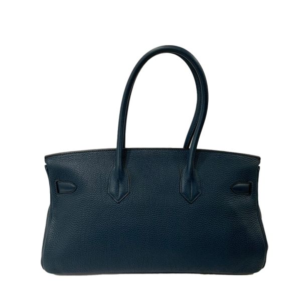 Hermes JPG Birkin 42 Blue Sapphire Clemence Taurillon Bag