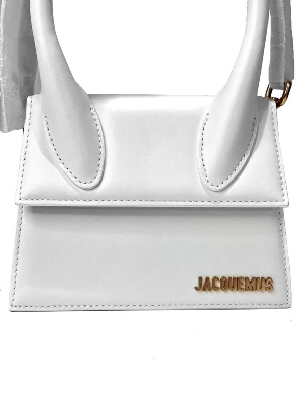 JACQUEMUS WHITE CHIQUITO MOYEN BAG