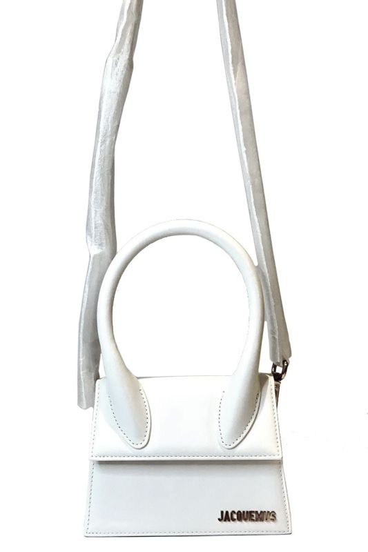 JACQUEMUS WHITE CHIQUITO MOYEN BAG