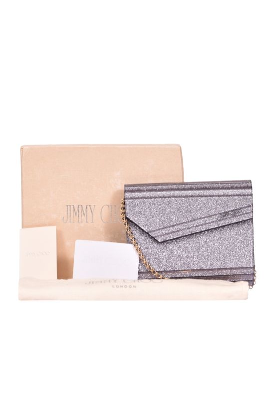 Jimmy Choo Acrylic Glitter Candy Clutch Sling Bag