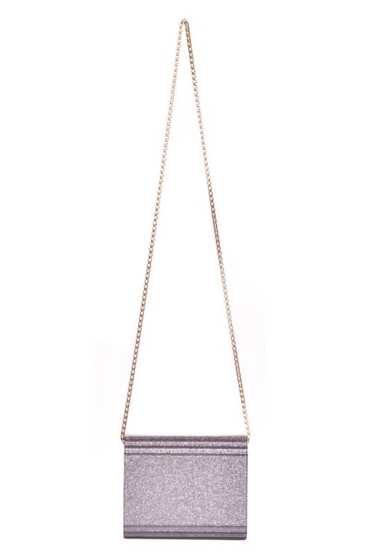 Jimmy Choo Acrylic Glitter Candy Clutch Sling Bag