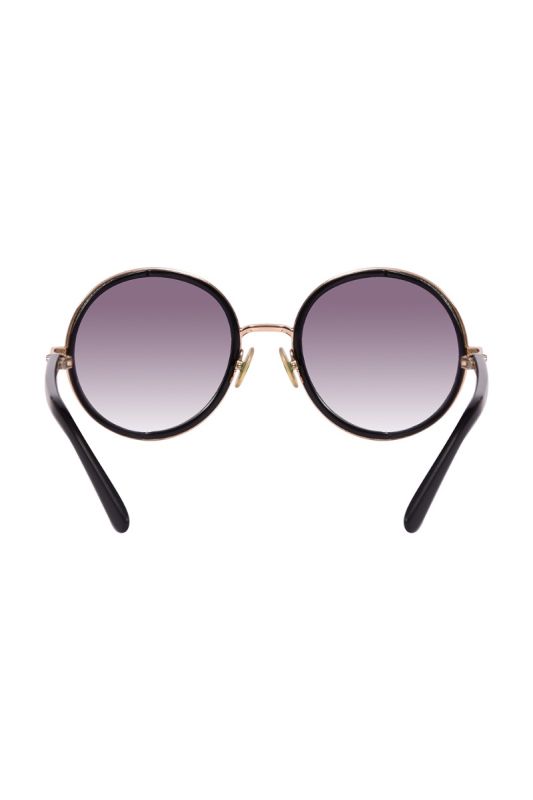 Jimmy Choo andi black acetate round framed sunglasses