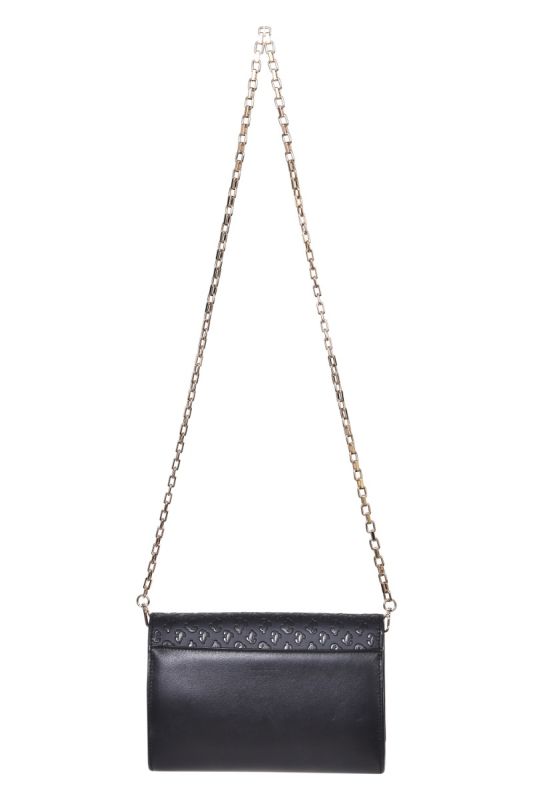 Jimmy Choo Black Palace JC Embossed Sling Bag