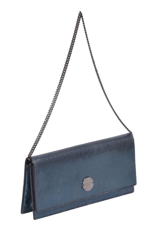 Jimmy Choo Blue Glitter Sling Shoulder Bag
