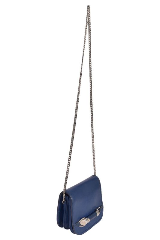 Jimmy Choo Blue Leather Crossbody Bag