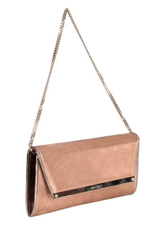 JIMMY CHOO CHAIN CLUTCH BAG