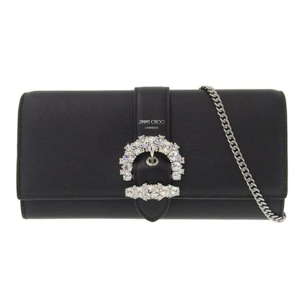 Jimmy Choo Cheri Chain Leather Wallet