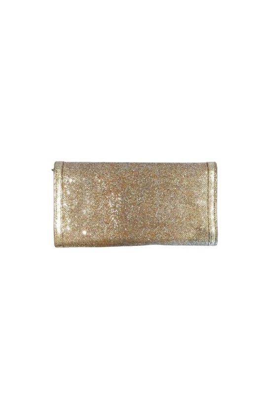 JIMMY CHOO COARSE GLITTER CLUTCH