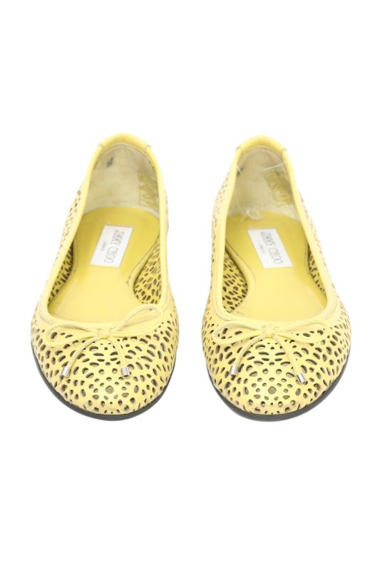 Jimmy Choo  EU 37 Mustard Yellow Ballet Flats