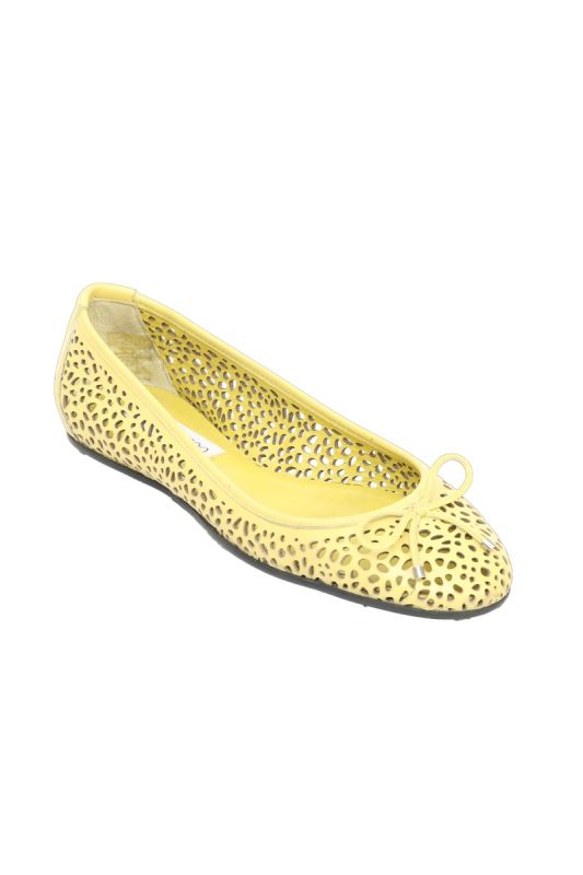 Jimmy Choo  EU 37 Mustard Yellow Ballet Flats