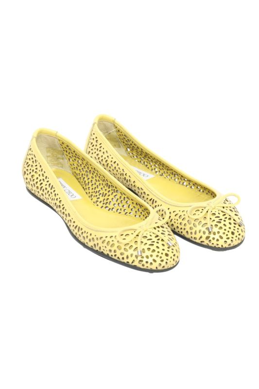 Jimmy Choo  EU 37 Mustard Yellow Ballet Flats