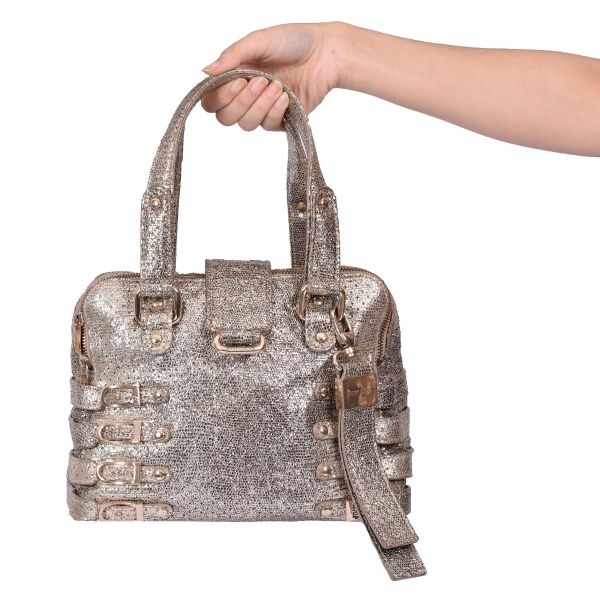 JIMMY CHOO GLITTER SHOULDER BAG