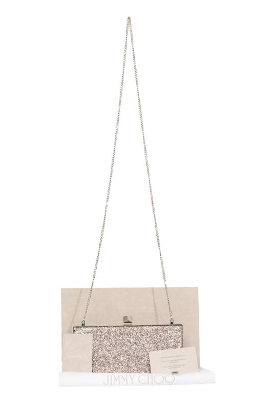 Jimmy Choo Gold Celeste clutch