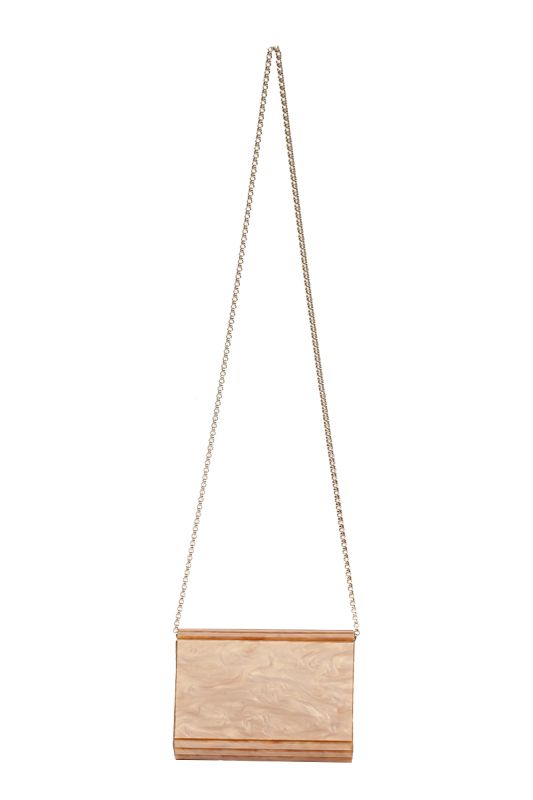 Jimmy Choo Golden Acrylic Candy Clutch
