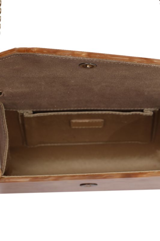 Jimmy Choo Golden Acrylic Candy Clutch