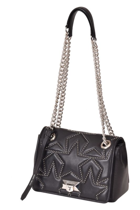 Jimmy Choo Helia Quilted Nappa Studs Shoulder Bag
