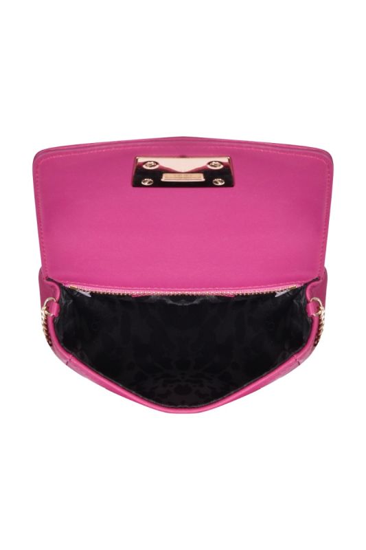 Jimmy Choo Hot Pink Leather Mini Ruby Crossbody Bag