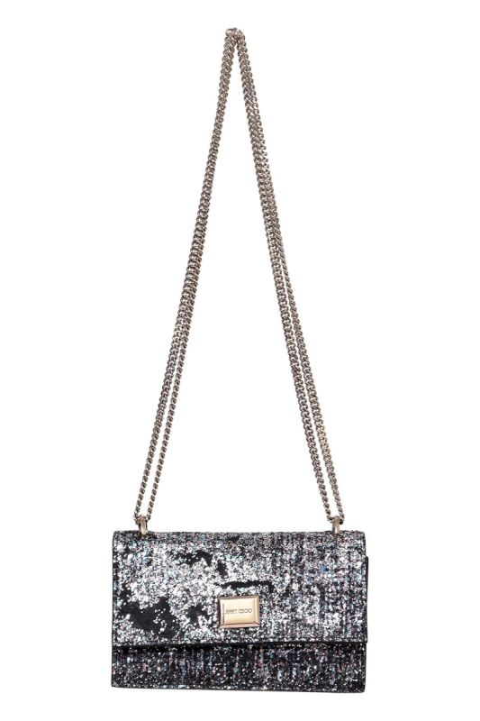 Jimmy Choo Leni Glittered Crossbody Bag