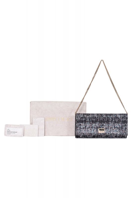 Jimmy Choo Leni Glittered Sling Handbag